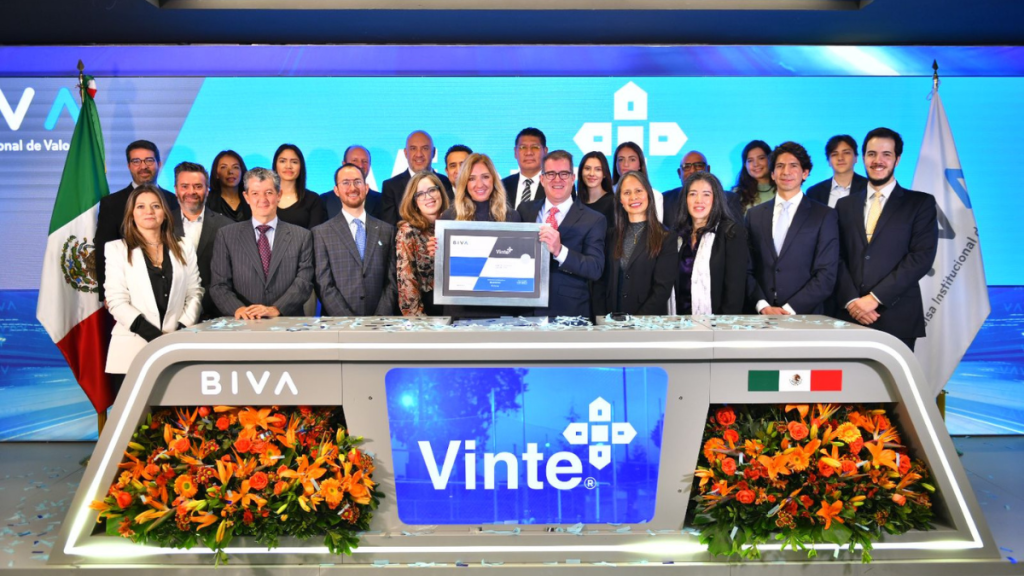 Vinte emite en BIVA bono sustentable por 1,500 millones de&nbsp;pesos