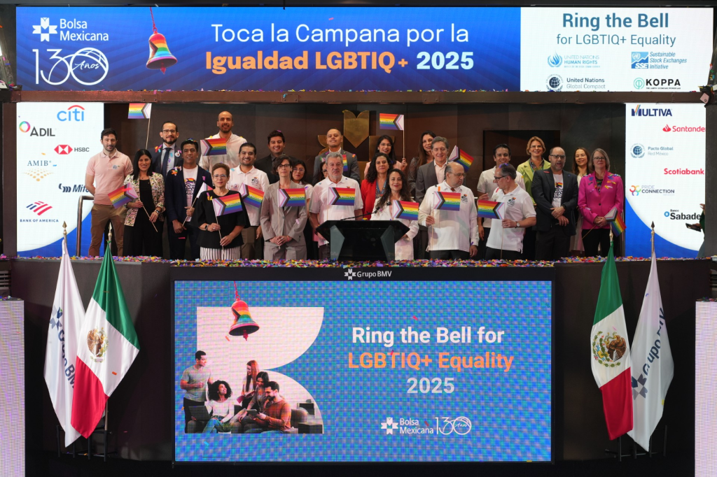 Grupo BMV se une al evento global “Ring the Bell for LGBTIQ+ Equality” para promover la igualdad y los derechos&nbsp;humanos
