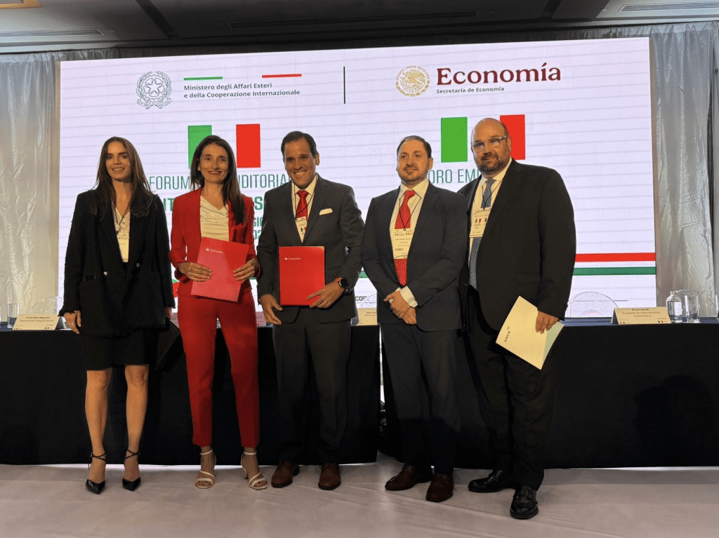SACE y Banco Santander México fortalecerán relaciones comerciales y de inversión entre exportadores italianos y compradores&nbsp;mexicanos