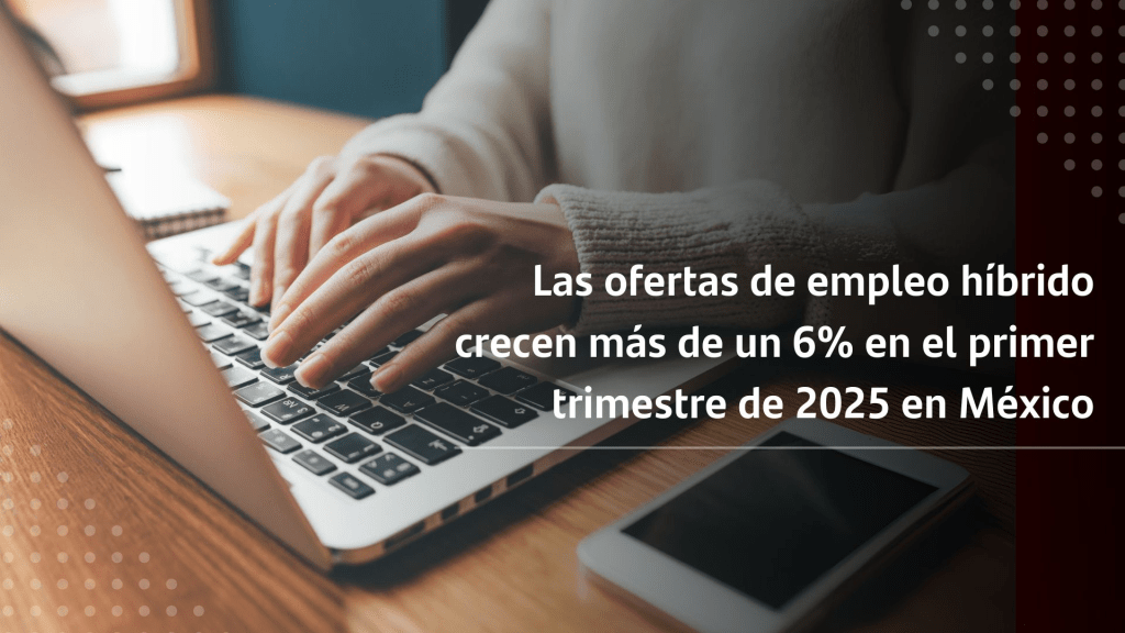 Ofertas de empleo híbrido crecen más de un&nbsp;6%