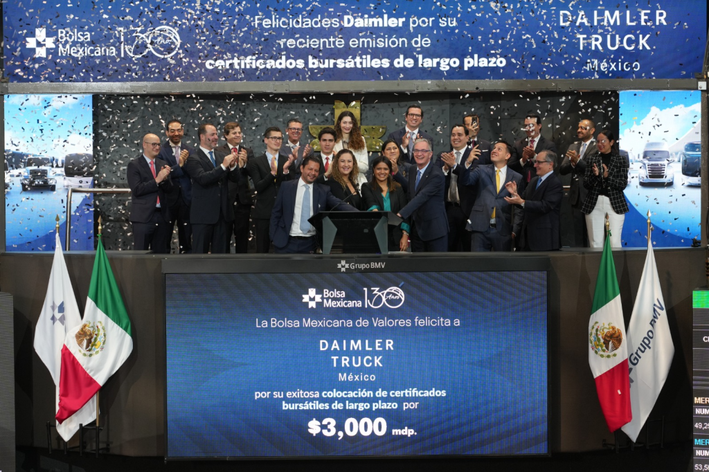 Daimler México realiza exitosa emisión de bonos por 3,000 mdp con sobresuscripción