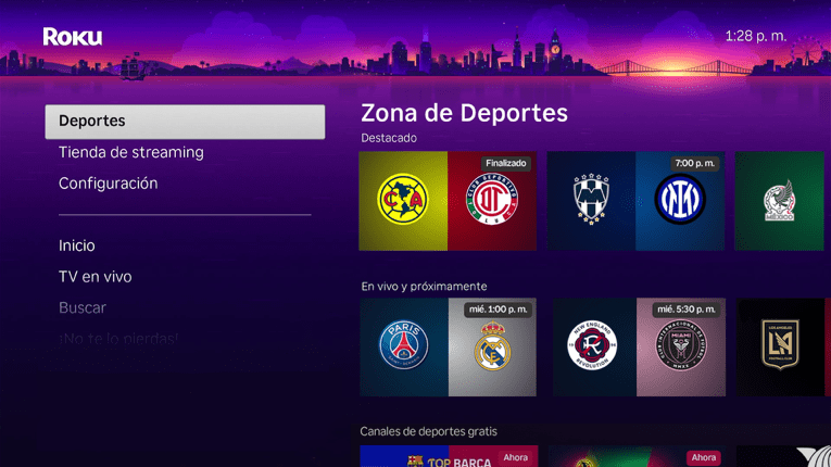Roku lanza su “Zona de Deportes” en&nbsp;México